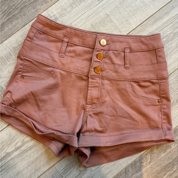 Dusty Rose Pink Shorts Size 0 - Picture 3 of 3